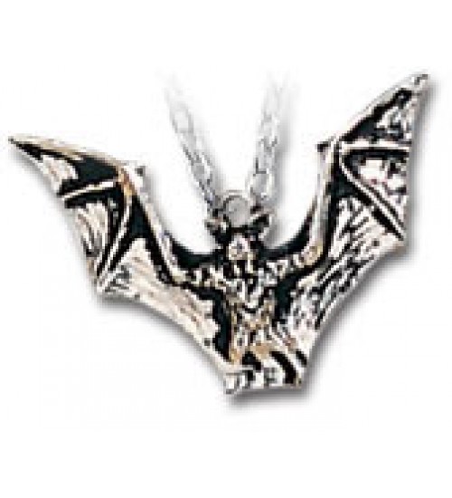 Vampyr Bat Pewter Necklace