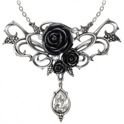 Bacchanal Black Rose Victorian Necklace