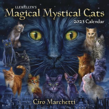 Mystical Cats Annual Llewellyn Wall Calendar