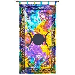 Triple Moon Tie Die Curtain