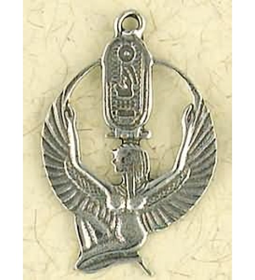 Isis Cartouche Pewter Necklace