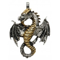 Air Dragon Pewter Necklace