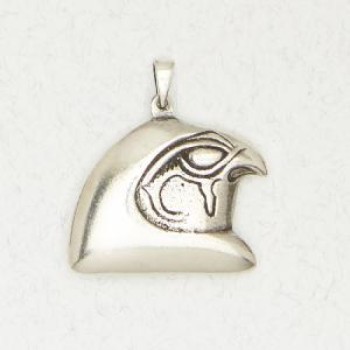 falcon head horus pewter necklace