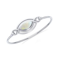 Celtic Knots Opal Bangle Bracelet