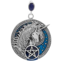 Celtic Unicorn Pentacle Laurie Cabot Pendant