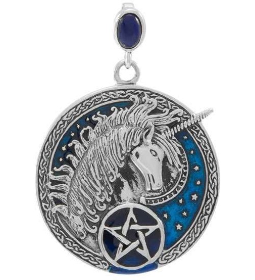 Celtic Unicorn Pentacle Laurie Cabot Pendant