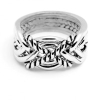 6 Band Turkish Twist Heavy Puzzle Ring