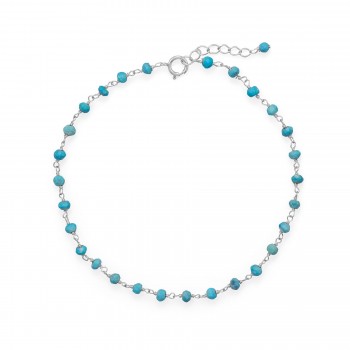 Blue Sea Turquoise Anklet