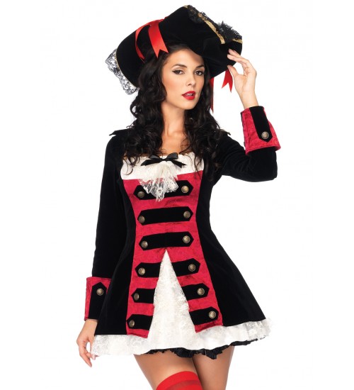 Pirate Captain Costume For Women With Sexy Short Costume Dress 6453