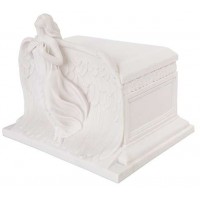 Rising Angel White Memorial Urn