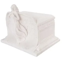 Rising Angel White Memorial Urn