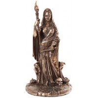 Hecate Greek Goddess of the Crossroads Bronze Resin Statue