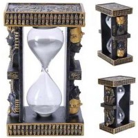 Egyptian King Tut and Nefertiti Sand Timer