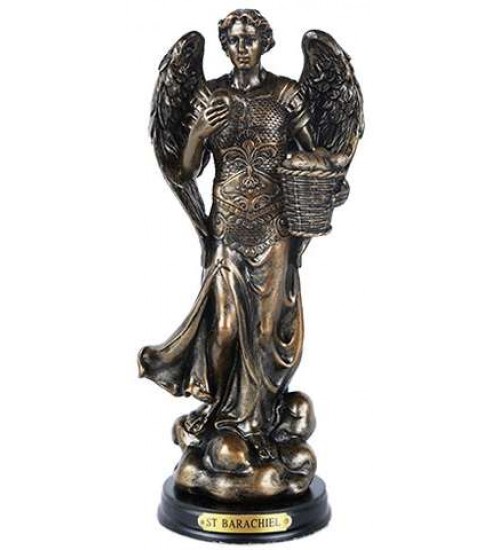 Archangel St Barachiel Bronze Christian Statue