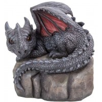 Garden Dragon on Rock Statue