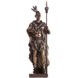 Indian Warrior with Spear Statue