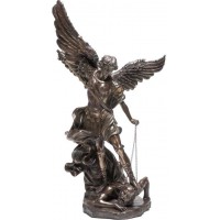 Archangel St Michael 47 Inch Bronze Resin Statue