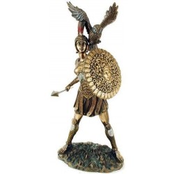 Athena Warrior Goddess of Wisdom Greek Goddess Bronze Statue