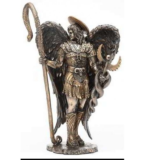 Archangel Raphael Healing Bronze Resin Statue