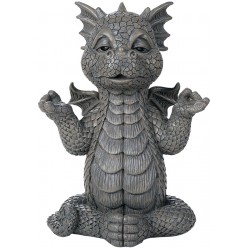 Meditating Dragon Garden Statue