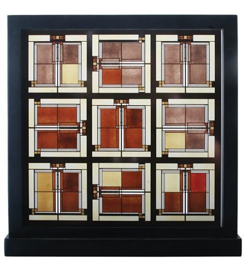 Frank Lloyd Wright Unity Temple Skylight Art Glass Panel