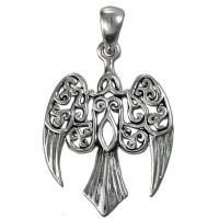 Raven Sterling Silver Small Morrigan Pendant