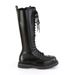 Riot Mens Leather Boots with Steel Toe