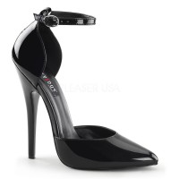 Black D-Orsay Domino High Heel Pump