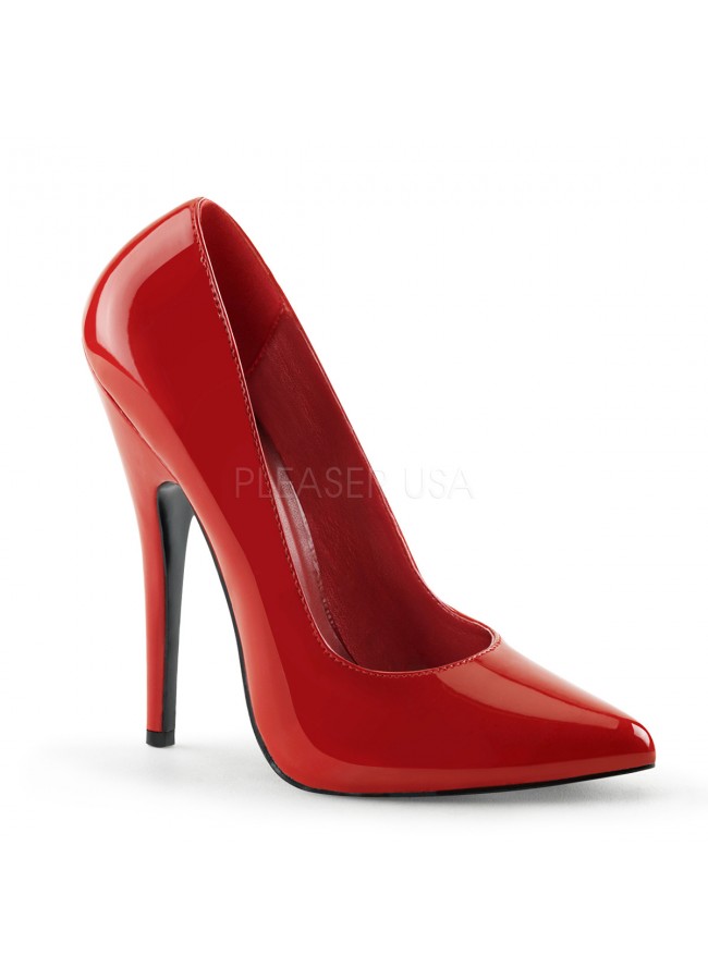 red stiletto high heels