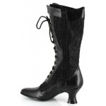 Rebecca Victorian Black Lace Boot