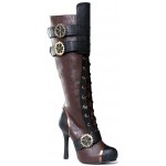 Quinley Steampunk Brown Boots