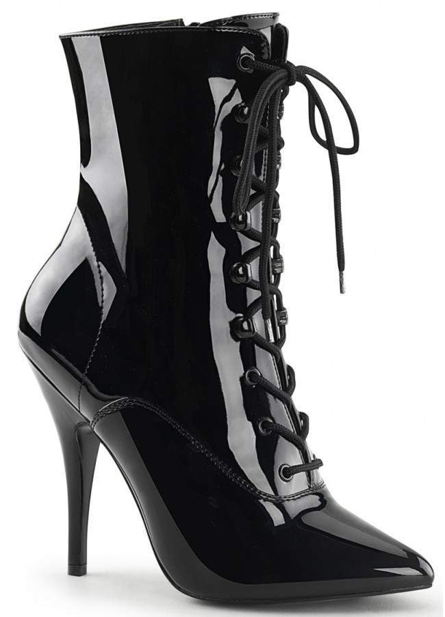 lace up granny ankle boots