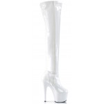 Adore White Thigh High Platform Boots