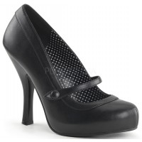 Cutie Pie Black Mary Jane Pin Up Pumps