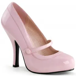 Cutie Pie Baby Pink Mary Jane Pin Up Pumps