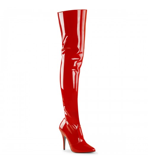 Seduce Red Thigh High Sexy Boots | Pretty Woman Boots