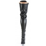 Seduce Lace Up Thigh High Boots