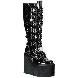 Swing Buckled Womens Platform Boots