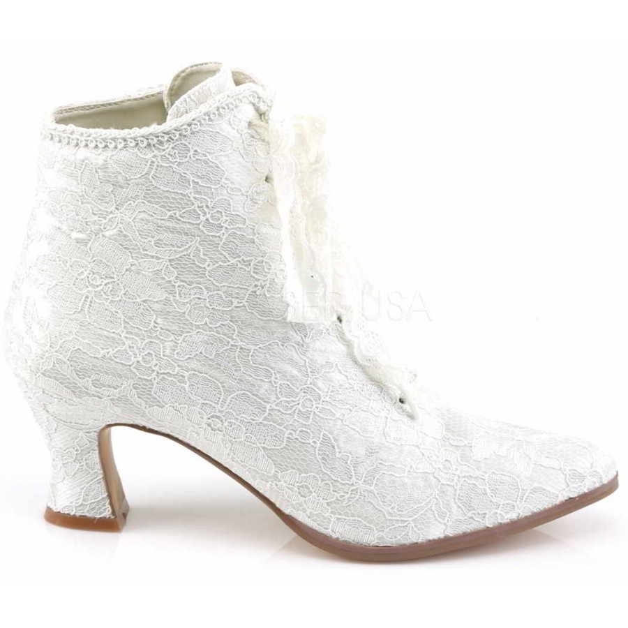 ivory lace boots