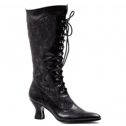 Rebecca Victorian Black Lace Boot