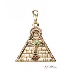 Ankh Pyramid Egyptian Necklace