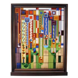 Saguaro Forms Cactus Flowers Frank Lloyd Wright Art Stained Glass