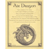 Air Dragon Parchment Poster